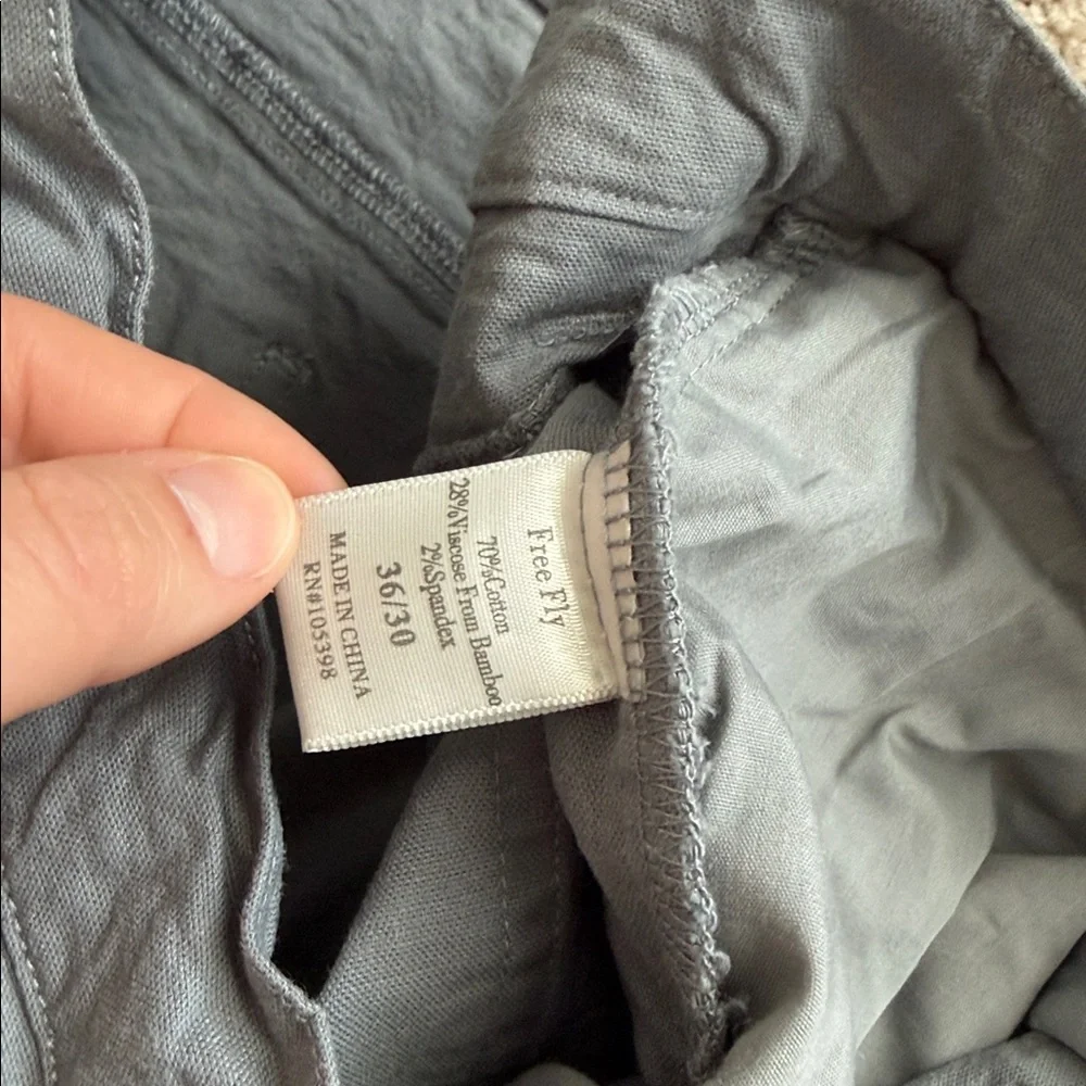 Free Fly Men’s Grey Chino Pants - Picture 5 of 8